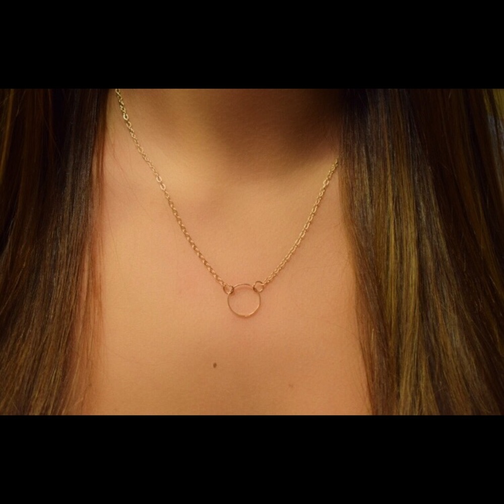 Gold Circle Necklace